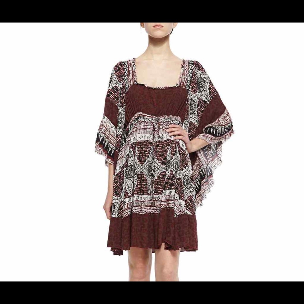 NWT Free People dress. Heart of gold in scarlet